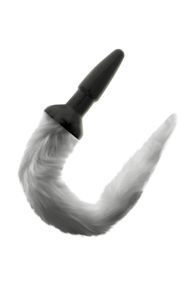 DARKNESS - PLUG ANALE IN SILICONE CON CODA GRIGIA