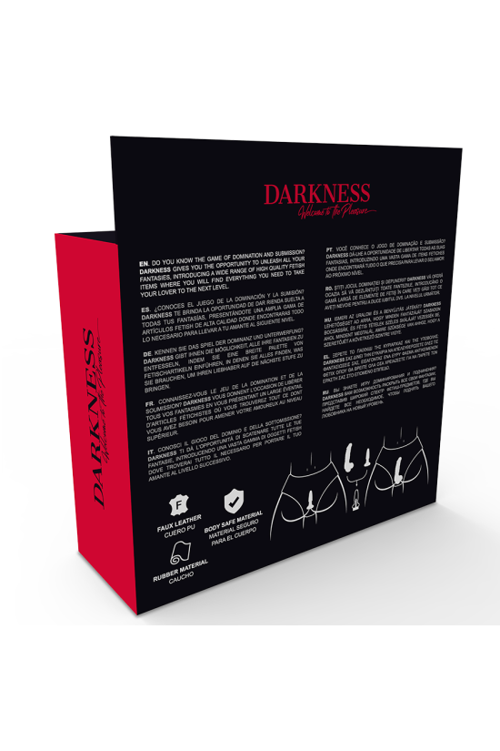 DARKNESS - SLIP CON TAPPO E DILDO INTERCAMBIABILE