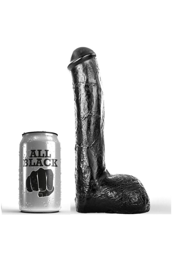 ALL BLACK - PENE ANALE REALISTICO 23 CM