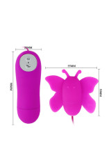 BAILE - LOVE EGGS STIMOLATORE CLITORIDE A FARFALLA 12 VELOCIT TELECOMANDO LILLA