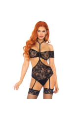 LEG AVENUE - SET DUE PEZZI TOP & TEDDY S/M