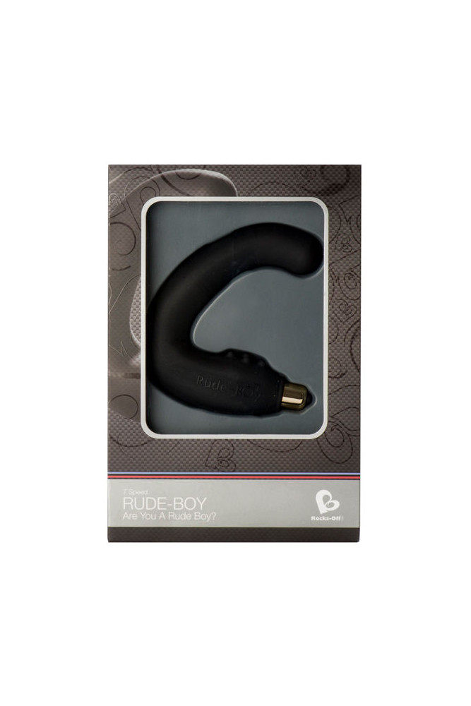 ROCKS-OFF - MASSAGGIATORE PUNTO G MASCHIO RUDE-BOY 7 V NERO