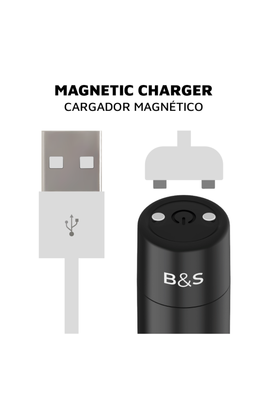 BLACK&SILVER - KERNEX 2 PROIETTILE MAGNETICO VIBRANTE NERO