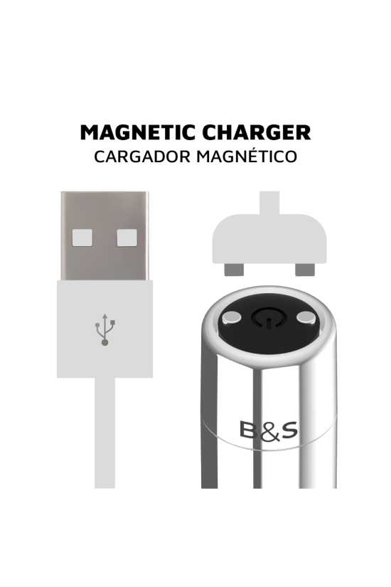 BLACK&SILVER - KAILAN 2 PROIETTILE MAGNETICO VIBRANTE ARGENTO