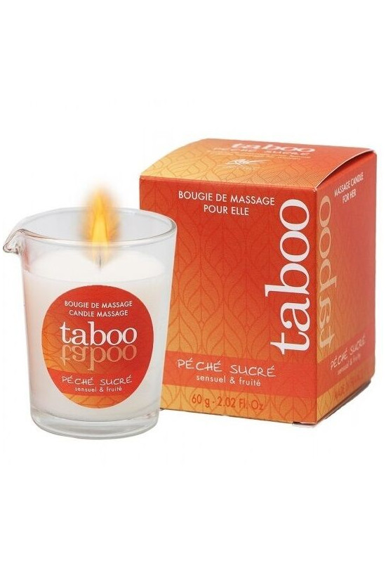 RUF - CANDELA DA MASSAGGIO TABOO PER LEI AROMA DI NETTARINA PECHE SUCRE