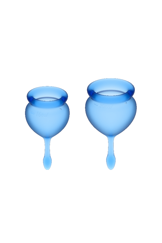 SATISFYER - COPPA MESTRUALE FEEL GOOD BLU SCURO 15 + 20 ML