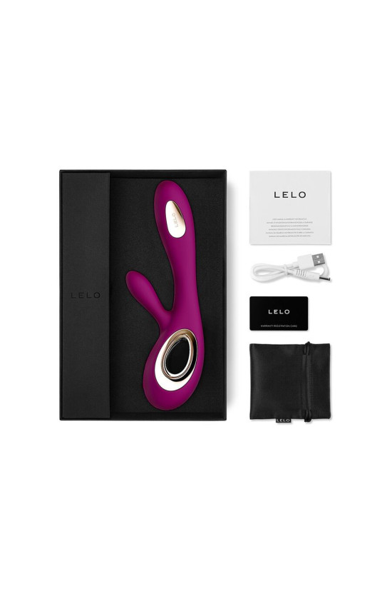 LELO - SORAYA VIBRATORE WAVE RABBIT DEEP ROSE