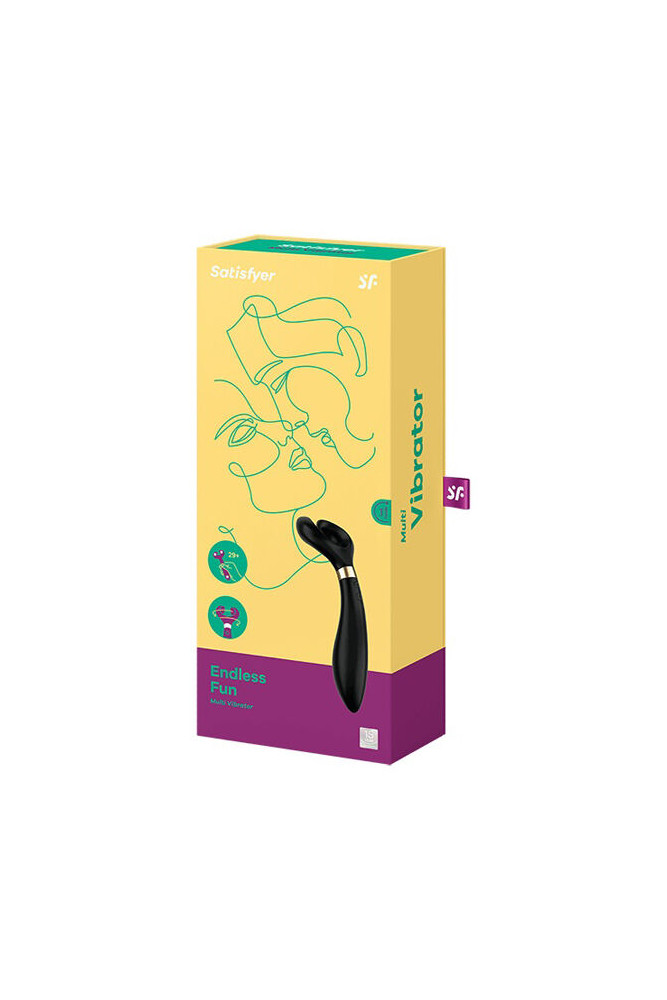 SATISFYER - DIVERTIMENTO INFINITO MULTI VIBRATOR 3 NERO