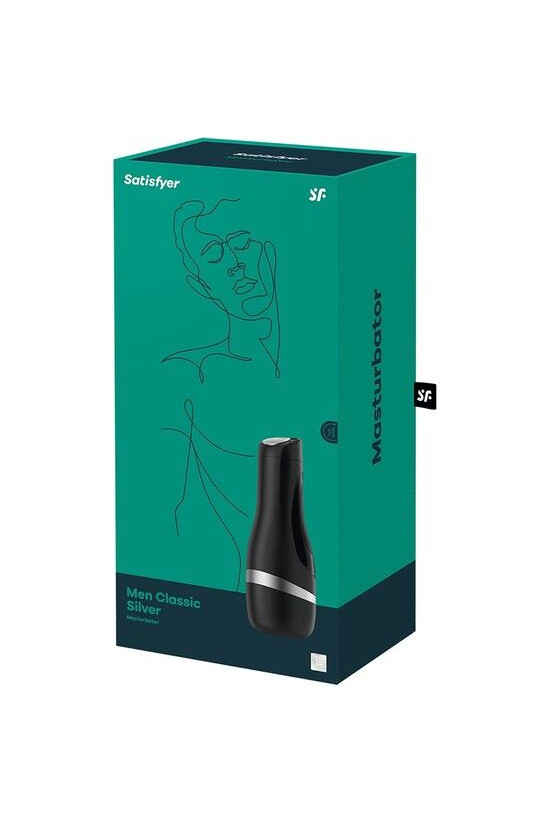 SATISFYER - MASTURBADOR CLASSICO ARGENTO DA UOMO