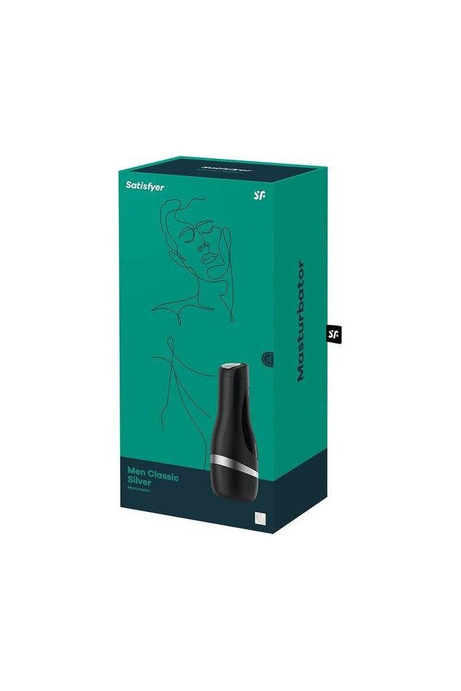 SATISFYER - MASTURBADOR CLASSICO ARGENTO DA UOMO