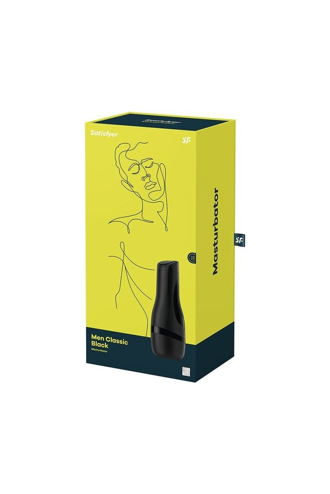 SATISFYER - MASTURBADOR CLASSICO NERO DA UOMO