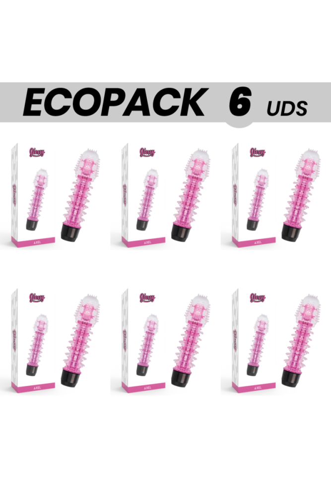ECOPACK 6 UNIT - VIBRATORE GLOSSY AXEL ROSA