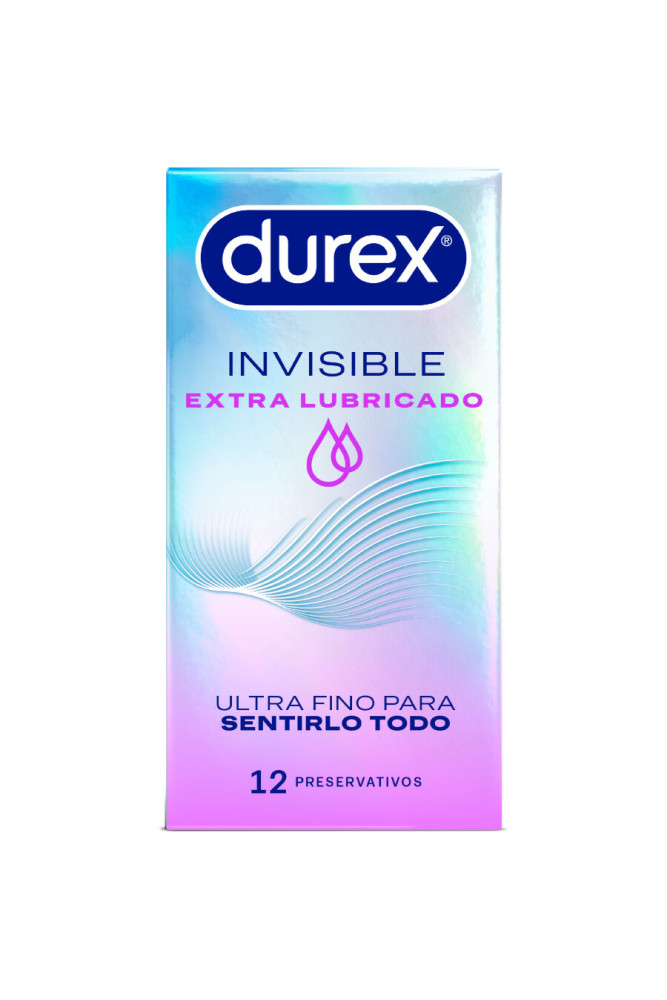 DUREX - PRESERVATIVI INVISIBILI EXTRA LUBRIFICATI 12 UNITÀ