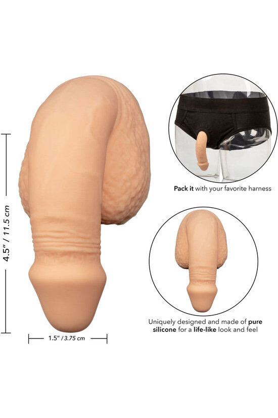 CALEXOTICS - IMBALLAGGIO IN SILICONE PENE 12.75 CM CARNE