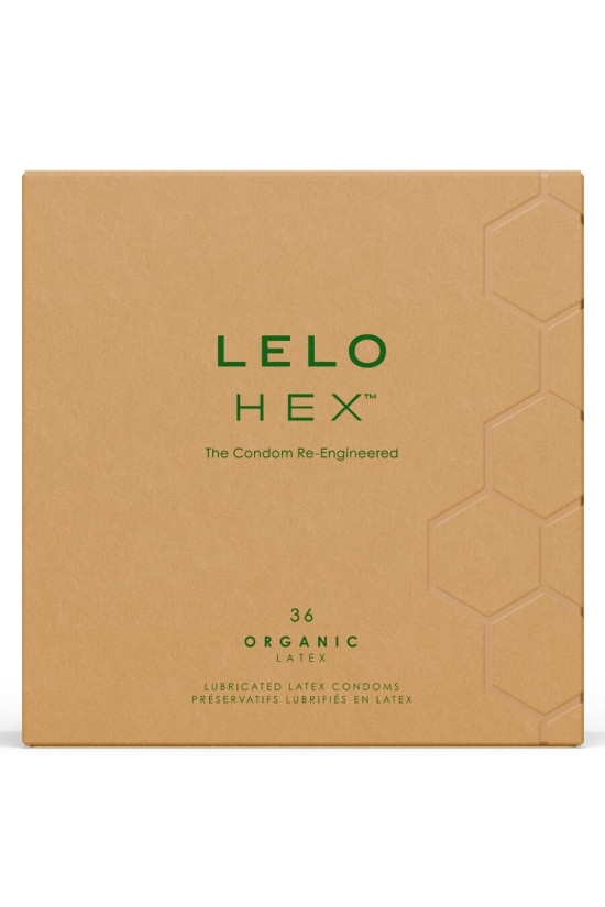LELO - PRESERVATIVI ORGANICI HEX CONFEZIONE DA 36 UNITÀ
