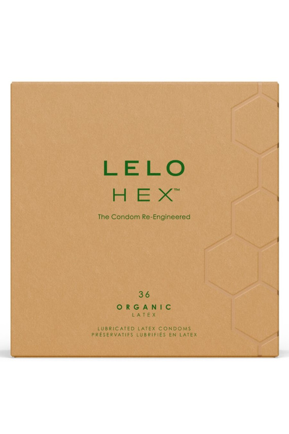LELO - PRESERVATIVI ORGANICI HEX CONFEZIONE DA 36 UNITÀ