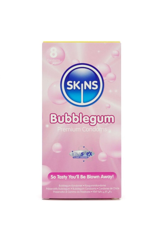 SKINS - BUBBLEGUM PREMIUM CONDOM CONFEZIONE DA 8