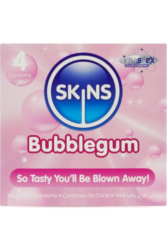 SKINS - BUBBLEGUM PREMIUM CONDOM CONFEZIONE DA 4