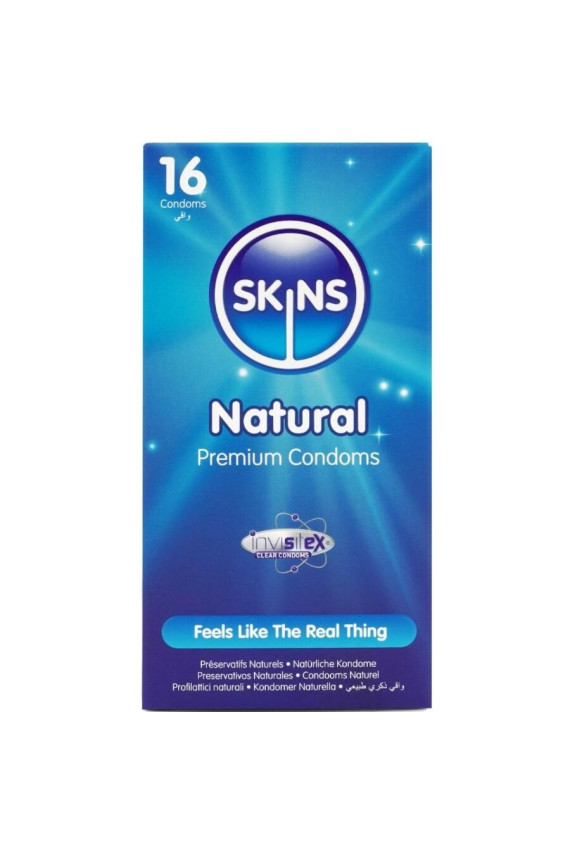 SKINS - PRESERVATIVI NATURALI PREMIUM CONFEZIONE DA 16