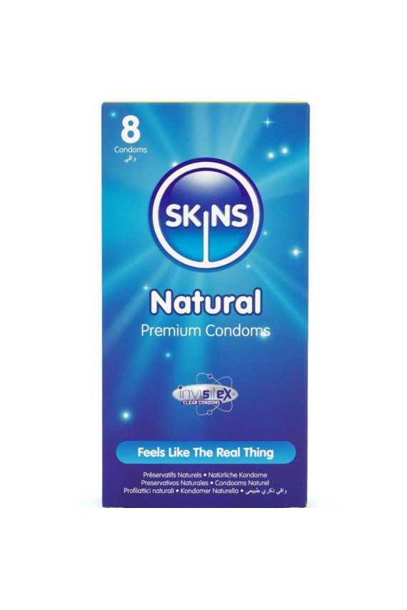 SKINS - PRESERVATIVI NATURALI PREMIUM CONFEZIONE DA 8