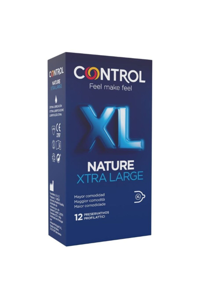CONTROL - ADAPTA NATURE XL CONDOMS 12 UNITS