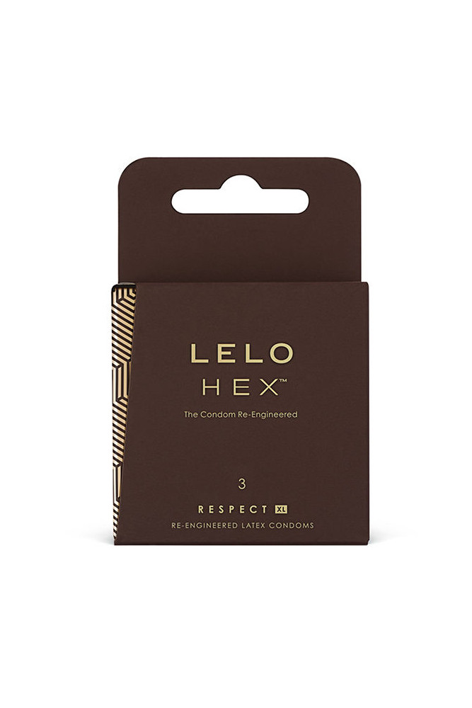 LELO HEX CONDOMS RESPECT XL 3 PACK