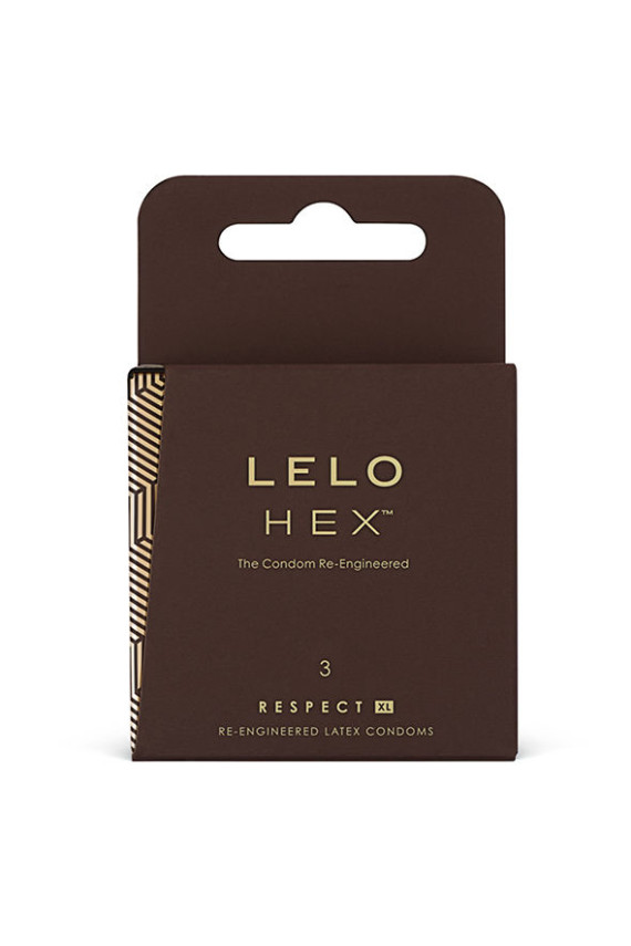 LELO HEX CONDOMS RESPECT XL 3 PACK