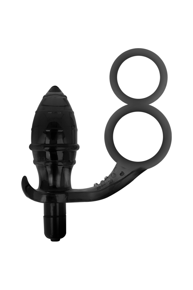 ADDICTED TOYS - PLUG ANALE CON DOPPIO ANELLO NERO