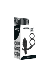 ADDICTED TOYS - PLUG ANALE CON DOPPIO ANELLO NERO