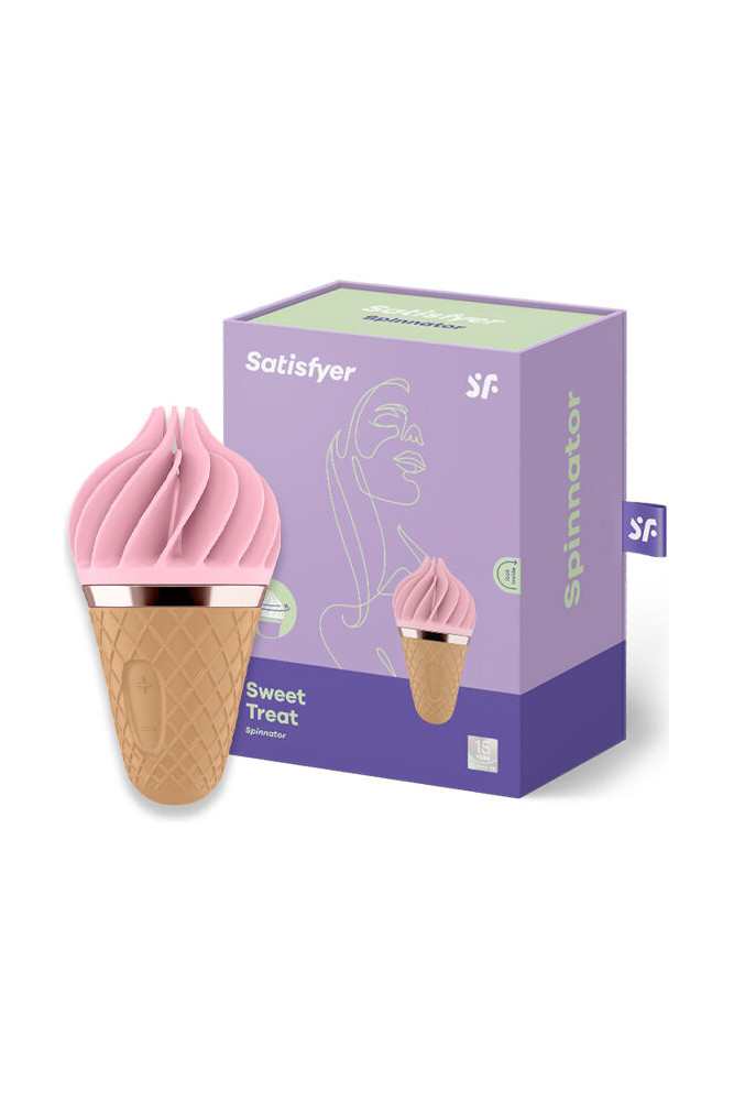 SATISFYER - SWEET TREAT SPINNATOR MARRONE E ROSA
