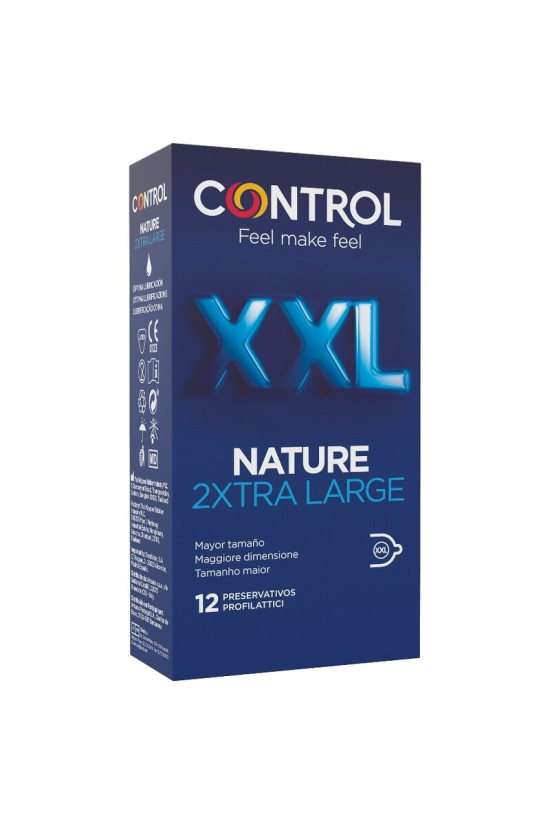 CONTROL - NATURE 2 PRESERVATIVI XTRA LARGE XXL - 12 UNITÀ