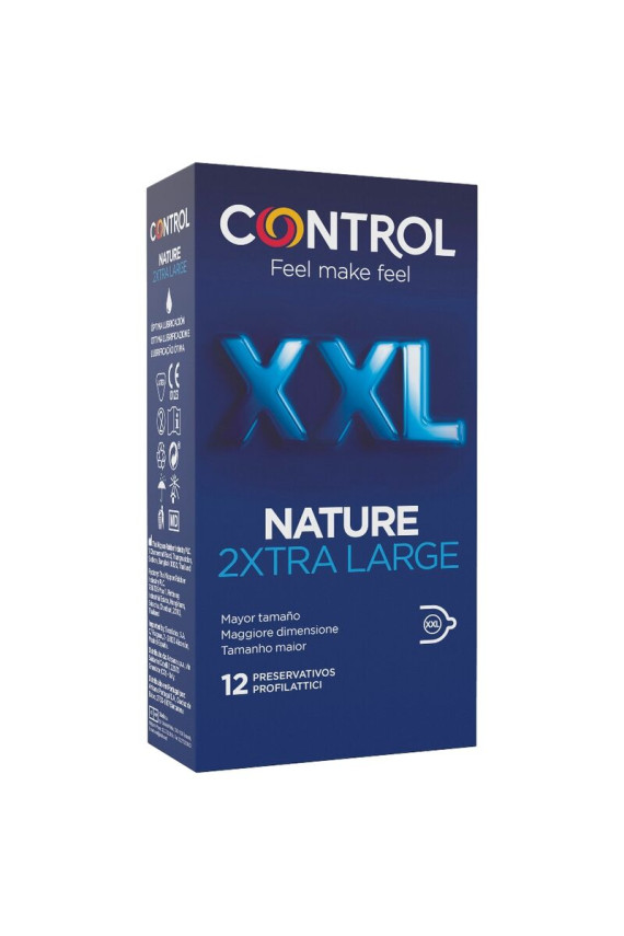 CONTROL - NATURE 2 PRESERVATIVI XTRA LARGE XXL - 12 UNITÀ