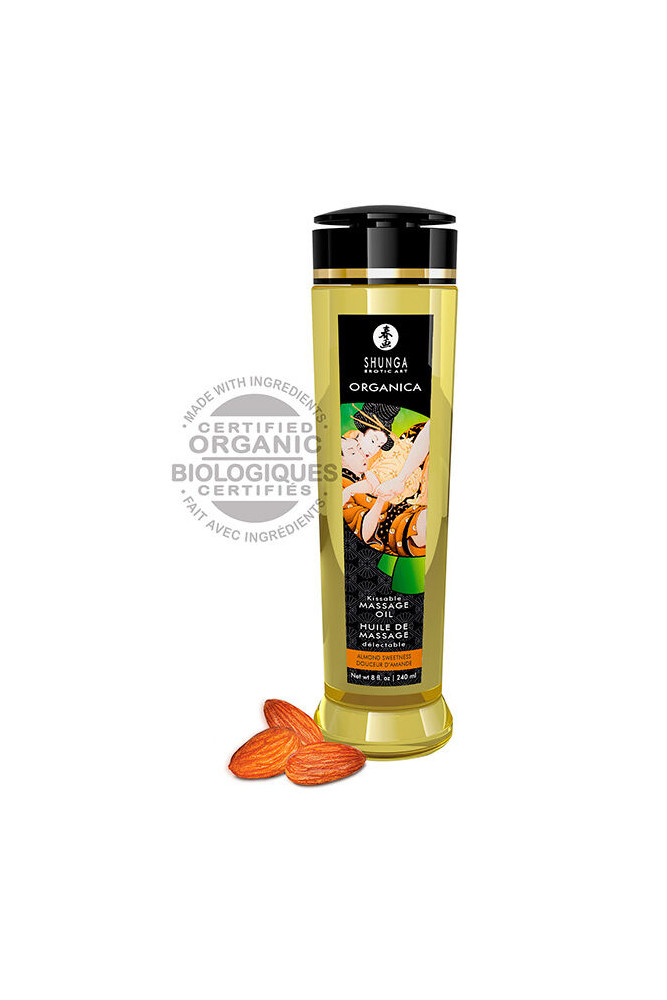 SHUNGA - OLIO DA MASSAGGIO ALLE MANDORLE BIOLOGICO 240 ML