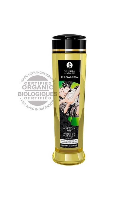 SHUNGA - OLIO DA MASSAGGIO BIOLOGICO NATURALE 240 ML