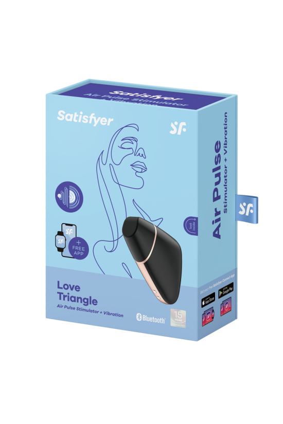 SATISFYER - STIMOLATORE E VIBRATORE TRIANGOLO LOVE NERO