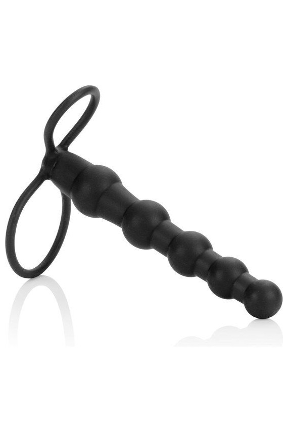 CALEXOTICS - DOPPIO PENETRATORE CON PERLINE NERO