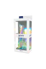 X RAY - CAZZO TRASPARENTE CON SFERE 18.5 CM -O- 3.8 CM