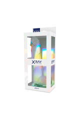 X RAY - CAZZO TRASPARENTE CON SFERE 22 CM -O- 4.6 CM