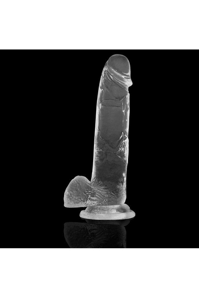 X RAY - CAZZO TRASPARENTE CON SFERE 22 CM -O- 4.6 CM