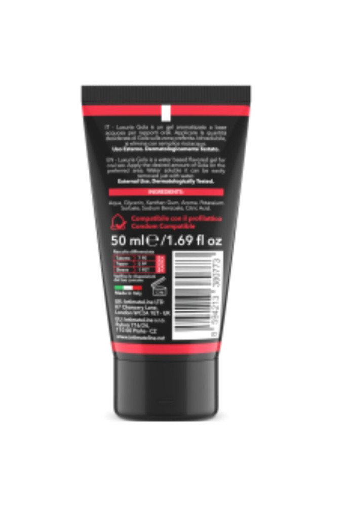 INTIMATELINE LUXURIA - GEL PER SESSO ORALE GUSTO FRAGOLA 50 ML
