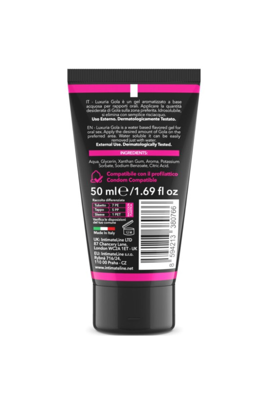 INTIMATELINE LUXURIA - GEL PER SESSO ORALE GUSTO CILIEGIA 50 ML