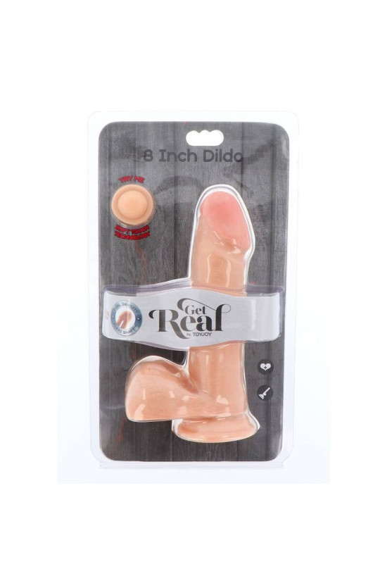 GET REAL - DILDO A DOPPIA DENSIT 18 CM PALLE DI PELLE