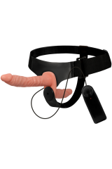 HARNESS ATTRACTION - HARRIS DOPPIA PENETRAZIONE CON VIBRAZIONE 18 CM -O- 3.5 CM