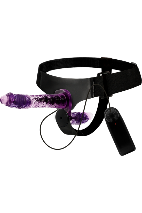 HARNESS ATTRACTION - RODNEY DOPPIA PENETRAZIONE VIBRATORE 18 CM -O- 3.5 CM