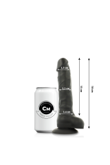 COCK MILLER - DILDO REALISTICO IN SILICONE DENSITÀ ARTICOLABILE NERO 18 CM
