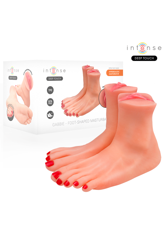 INTENSE DEEP TOUCH - MASTURBATORE A FORMA DI PIEDE IN DUE PEZZI GABBIE