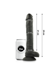 COCK MILLER - COCKSIL ARTICOLABILE IN SILICONE DENSIT NERO 24 CM
