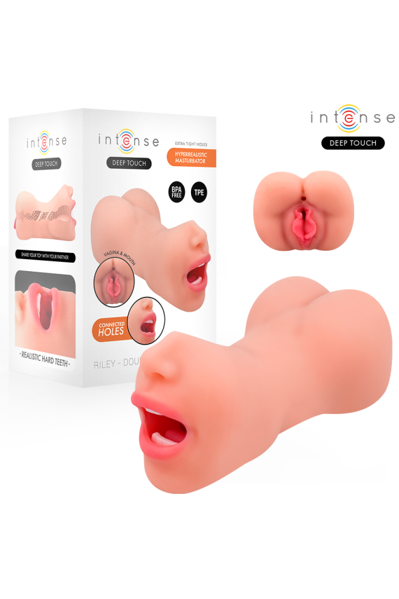 INTENSE DEEP TOUCH - MASTURBATORE RILEY A DOPPIA BOCCA E VAGINA