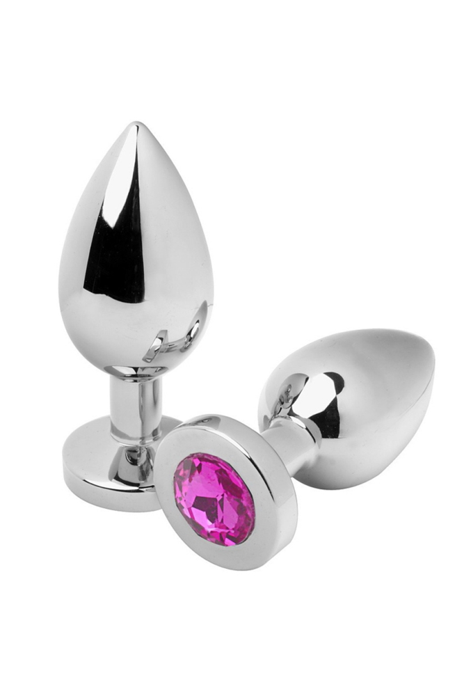 METAL HARD - PLUG ANALE DIAMOND PINK PICCOLO 5.71CM