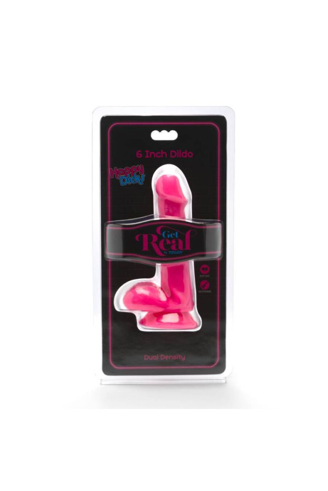 GET REAL - HAPPY DICKS DILDO 12 CM SFERE ROSA